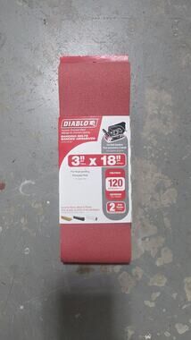 NEW DIABLO Sanding Belts 3"x18" 120 Grit For Final Sanding